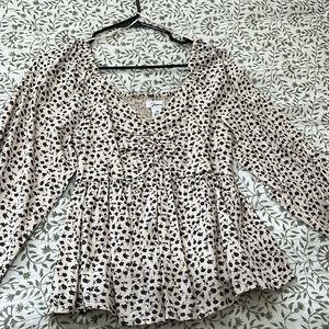 Peplum top, only worn once